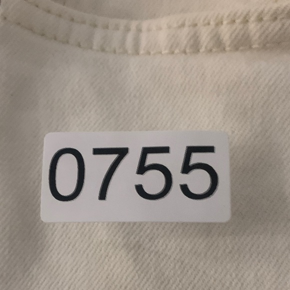 RE/DONE Stove Pipe Jeans  24  Women High Rise Straight Vintage White Crop Jeans - Picture 14 of 14